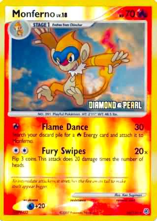 Monferno - 56/130 [Diamond & Pearl] [Burger King Promos] 056/130