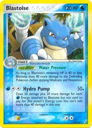 Blastoise - 14/100 (EX Crystal Guardians) [Deck Exclusives] 014/100