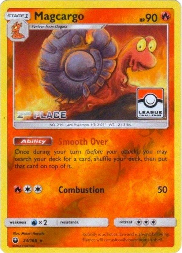 Magcargo - 24/168 (League Challenge) [2nd Place] [League & Championship Cards] 024/168