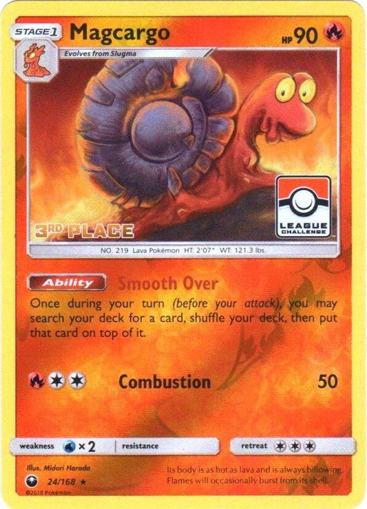 Magcargo - 24/168 (Pokemon League) [3rd Place] [League & Championship Cards] 024/168
