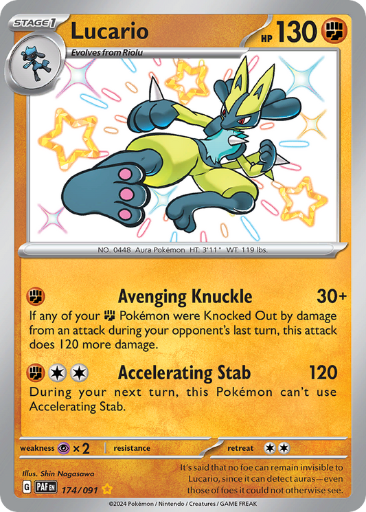 Lucario - 174/91 Paldean Fates