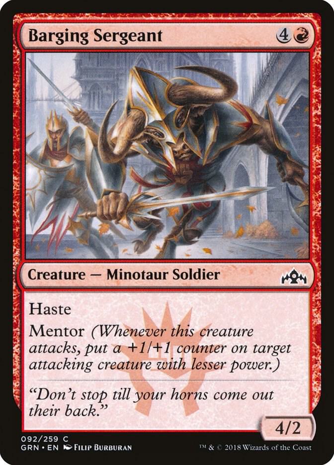 Barging Sergeant [Guilds of Ravnica] 92
