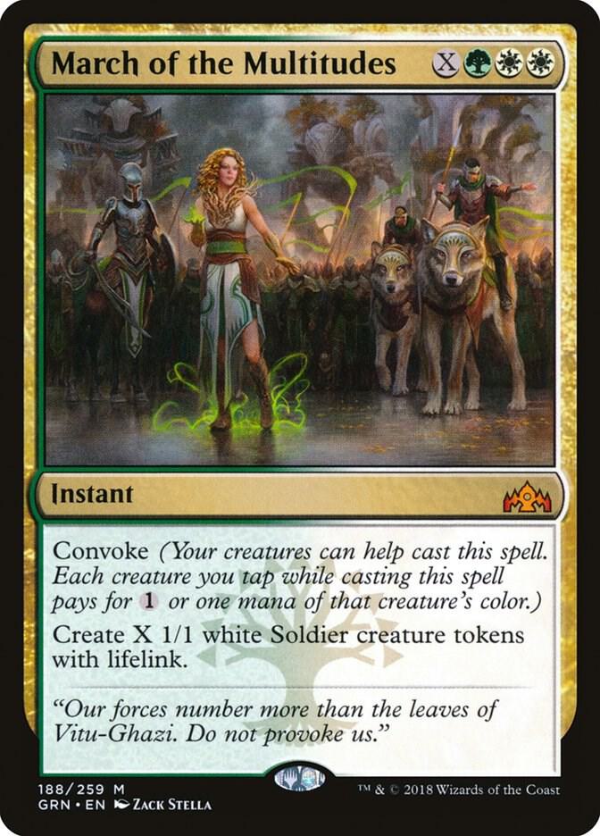 March of the Multitudes [Guilds of Ravnica] 188