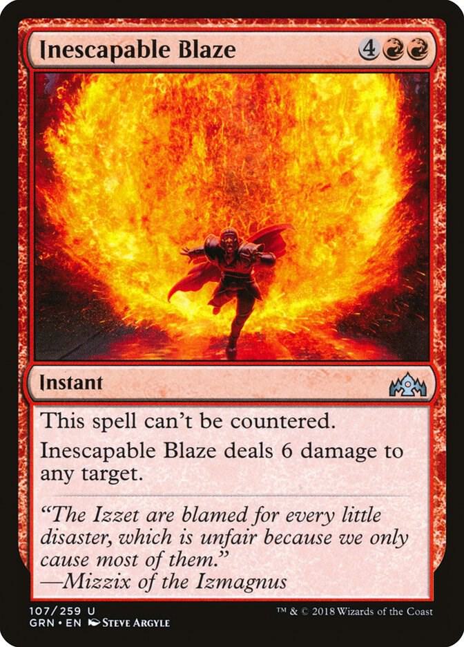 Inescapable Blaze [Guilds of Ravnica] 107