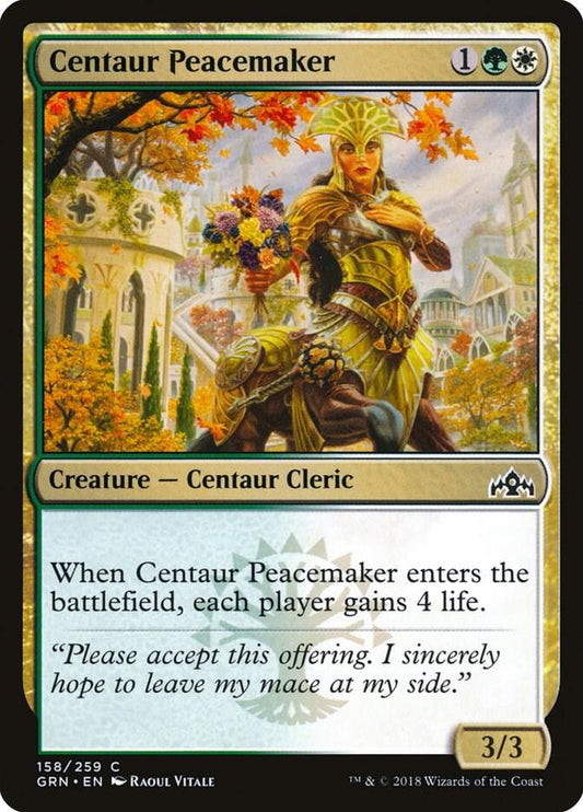 Centaur Peacemaker [Guilds of Ravnica] 158
