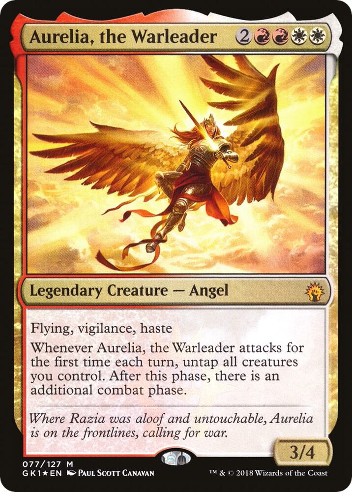 Aurelia, the Warleader [Guilds of Ravnica: Guild Kits] 77
