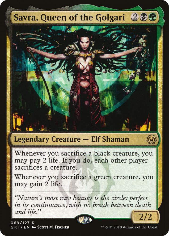 Savra, Queen of the Golgari [Guilds of Ravnica: Guild Kits] 69