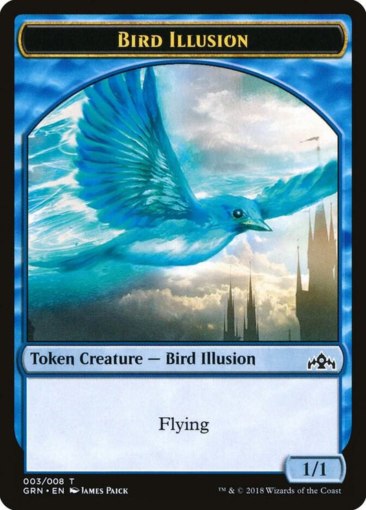 Bird Illusion Token [Guilds of Ravnica] 3