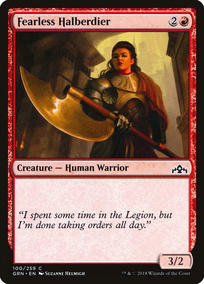 Fearless Halberdier [Guilds of Ravnica] 100