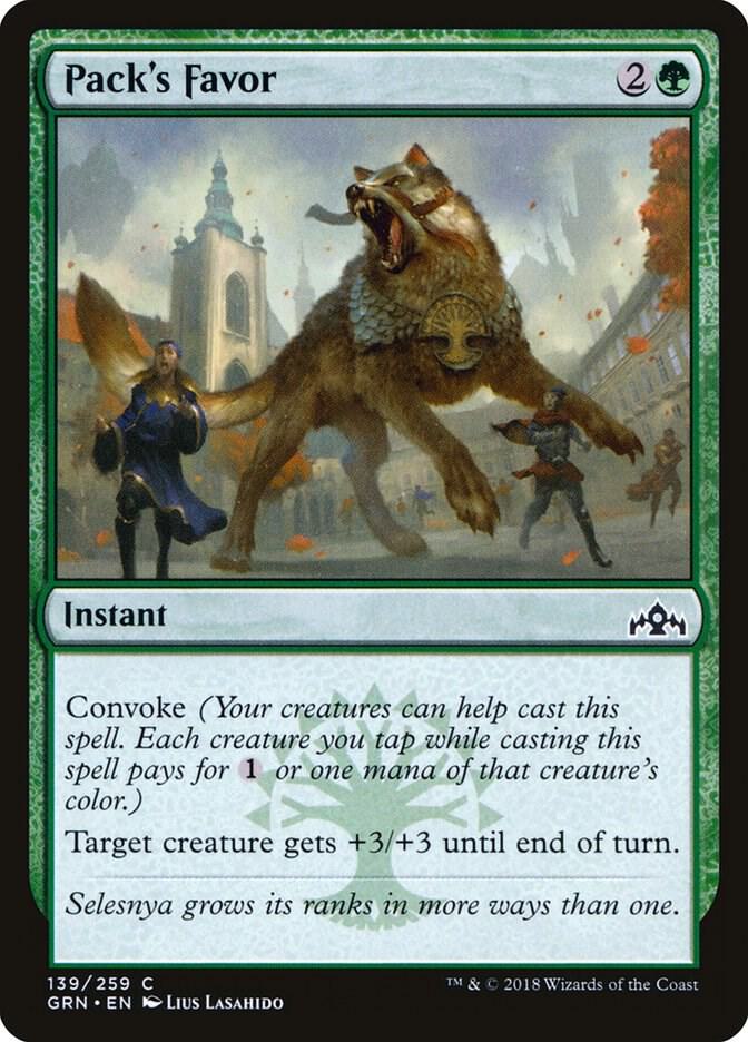 Pack's Favor [Guilds of Ravnica] 139