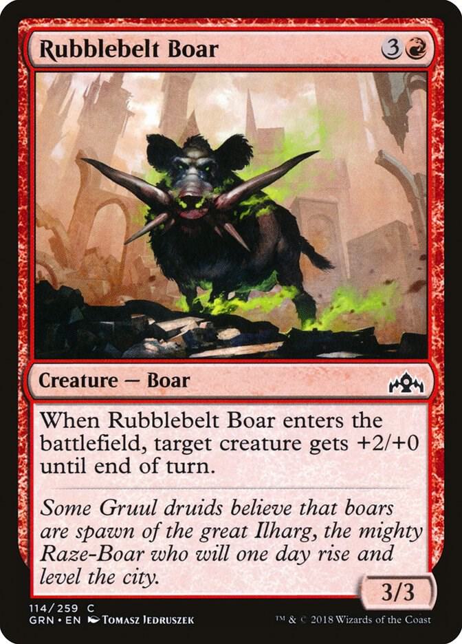 Rubblebelt Boar [Guilds of Ravnica] 114