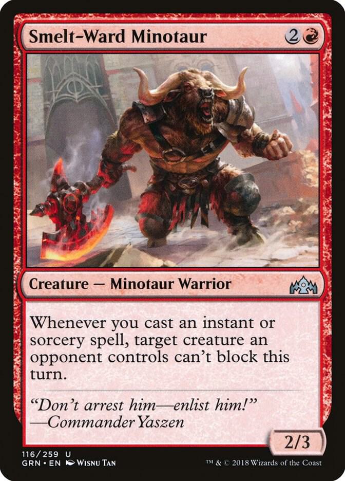 Smelt-Ward Minotaur [Guilds of Ravnica] 116