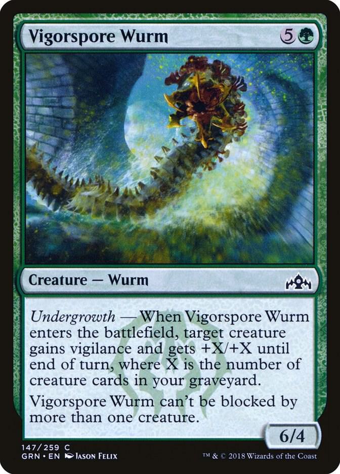 Vigorspore Wurm [Guilds of Ravnica] 147