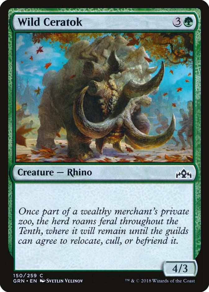 Wild Ceratok [Guilds of Ravnica] 150
