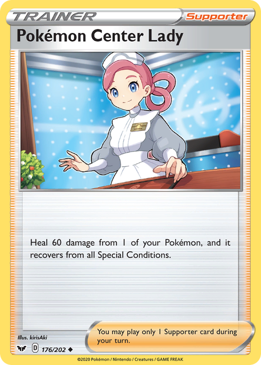 Pokémon Center Lady - 176/202 Sword & Shield