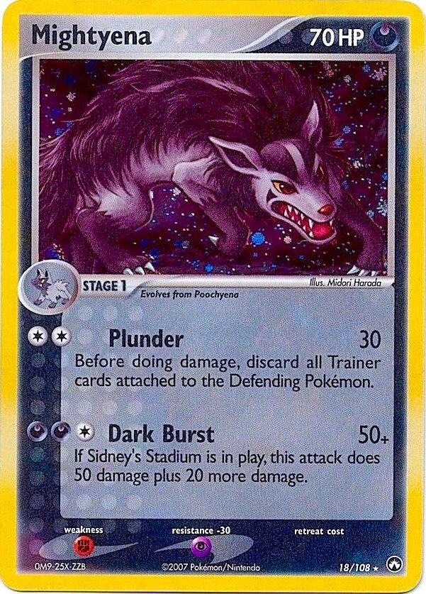 Mightyena - 18/108 (Cosmos Holo) [Deck Exclusives] 018/108