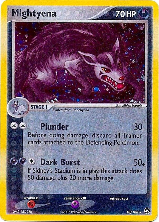 Mightyena - 18/108 (Cosmos Holo) [Deck Exclusives] 018/108