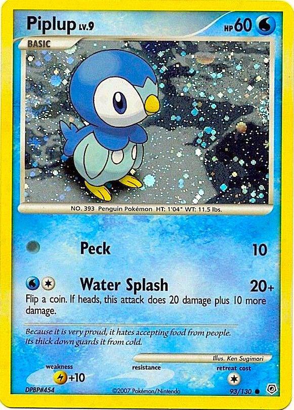 Piplup - 93/130 (Cosmos Holo) [Miscellaneous Cards & Products] 093/130