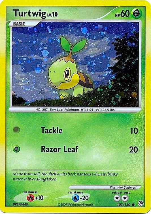 Turtwig - 103/130 (Cosmos Holofoil) [League & Championship Cards] 103/130
