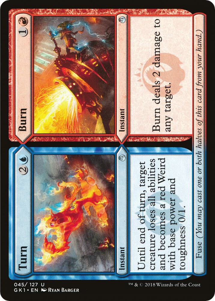 Turn // Burn [Guilds of Ravnica: Guild Kits] 45