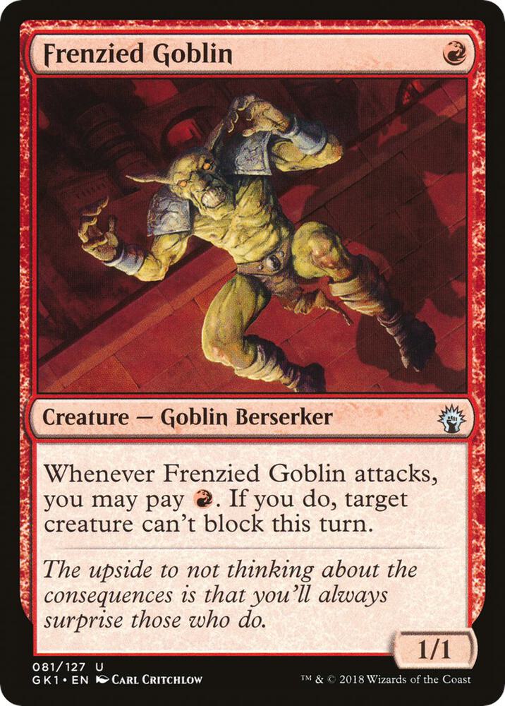 Frenzied Goblin [Guilds of Ravnica: Guild Kits] 81