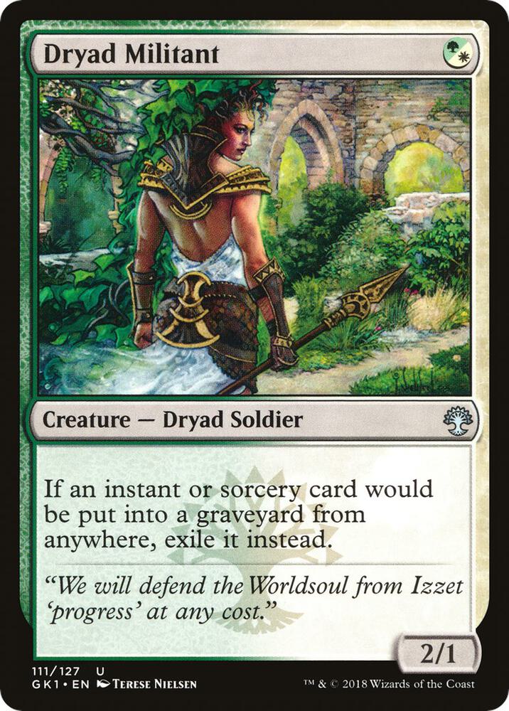 Dryad Militant [Guilds of Ravnica: Guild Kits] 111