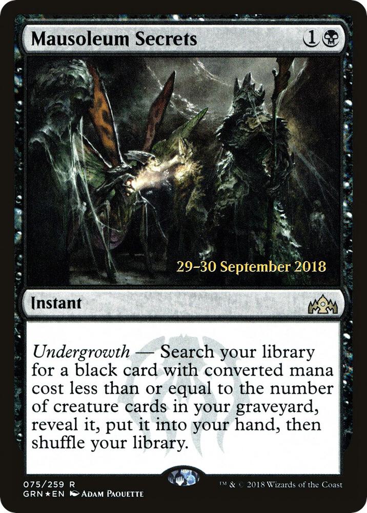 Mausoleum Secrets [Prerelease Cards] 75