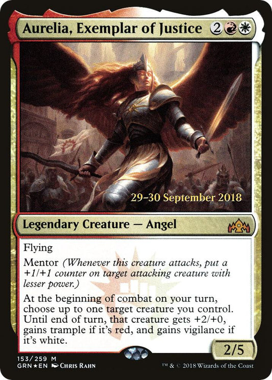 Aurelia, Exemplar of Justice [Prerelease Cards] 153