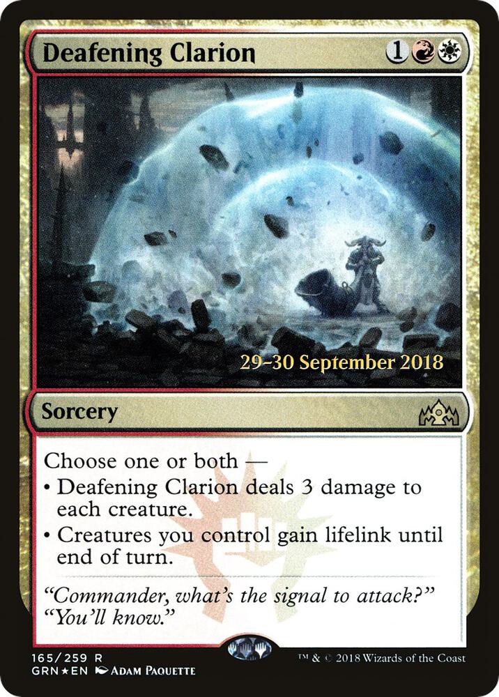 Deafening Clarion [Prerelease Cards] 165