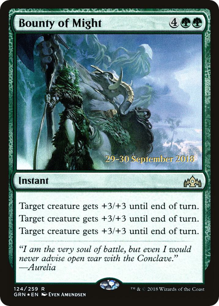 Bounty of Might [Prerelease Cards] 124