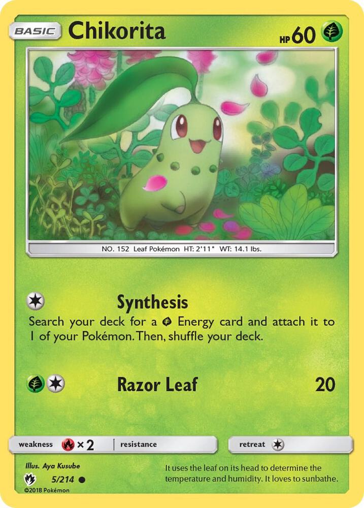 Chikorita (5) [SM - Lost Thunder] 5/214