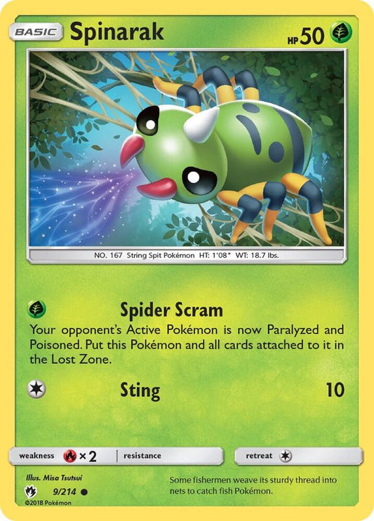 Spinarak [SM - Lost Thunder] 9/214