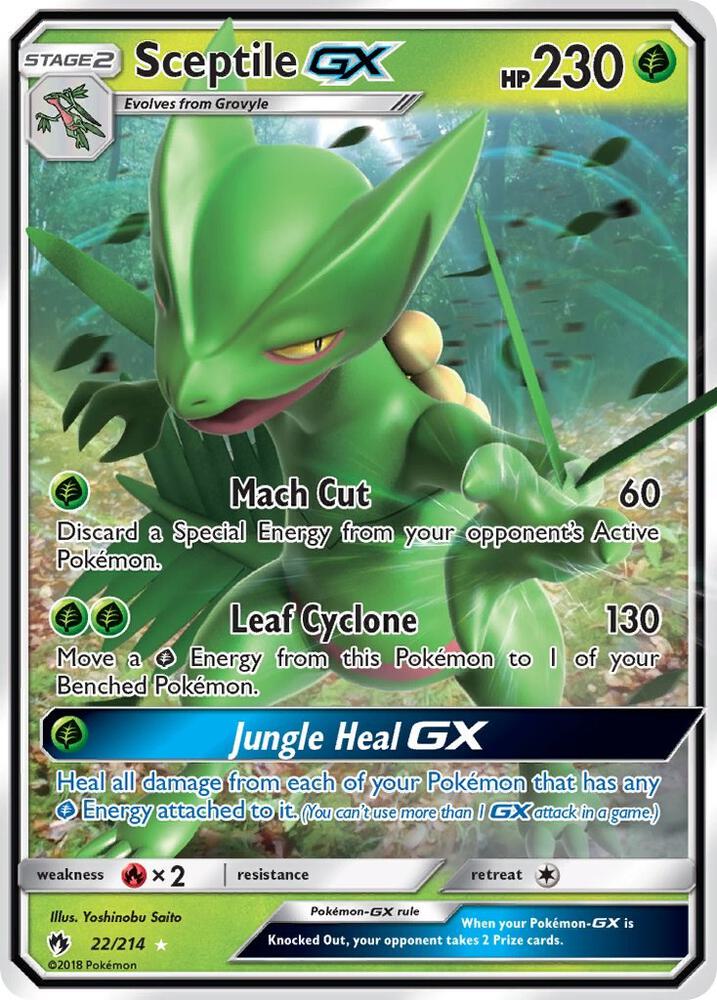 Sceptile GX [SM - Lost Thunder] 22/214