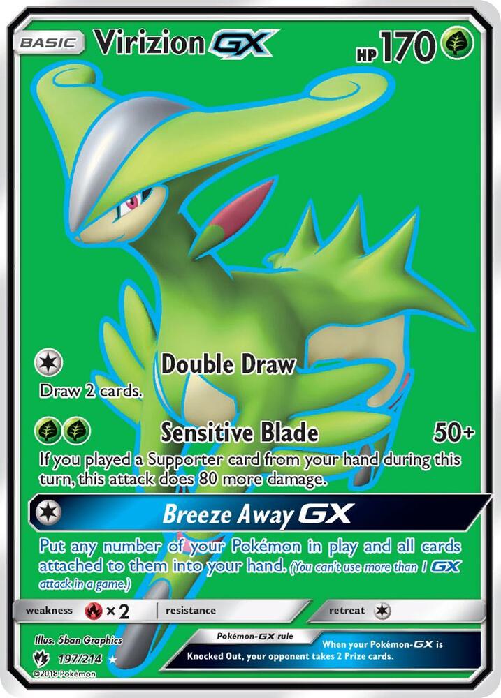 Virizion GX (Full Art) [SM - Lost Thunder] 197/214