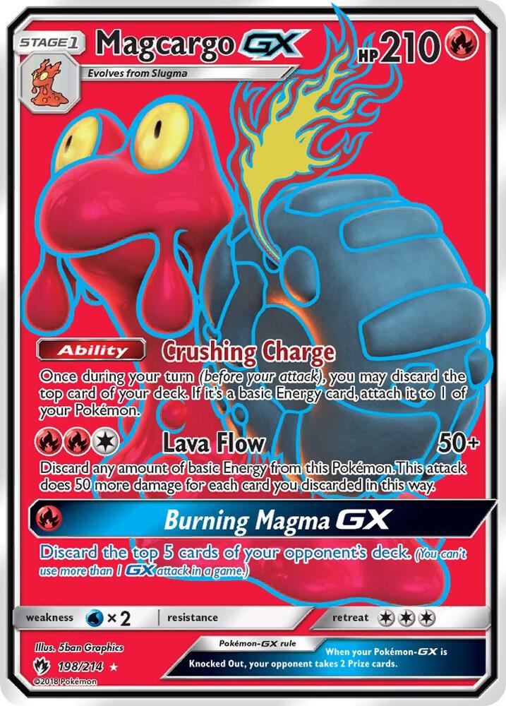 Magcargo GX (Full Art) [SM - Lost Thunder] 198/214