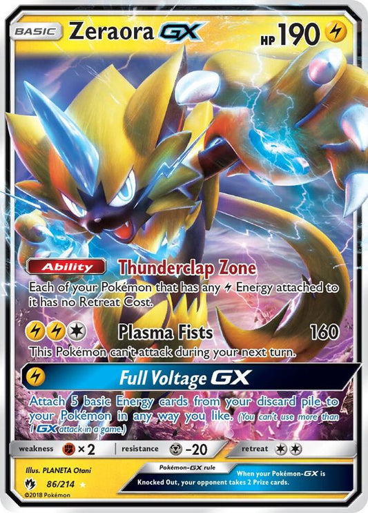 Zeraora GX [SM - Lost Thunder] 86/214