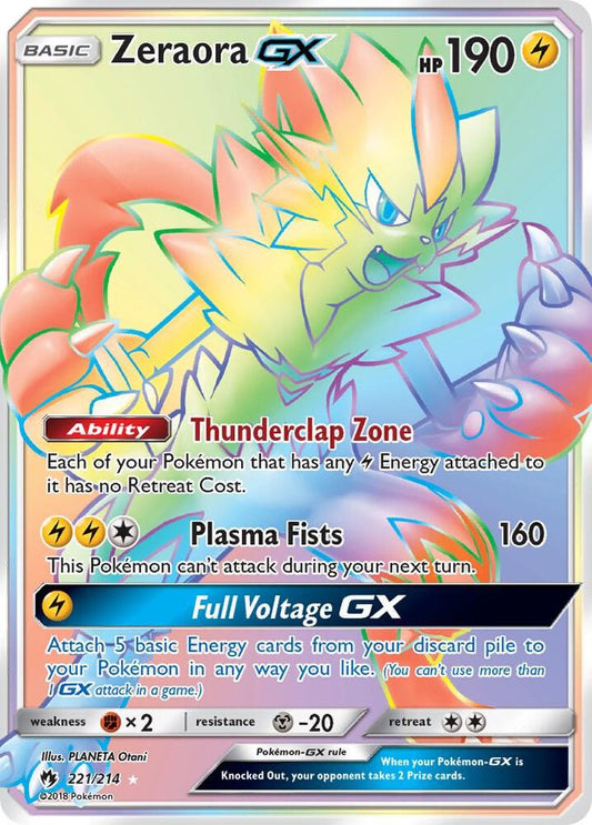 Zeraora GX (Secret) [SM - Lost Thunder] 221/214