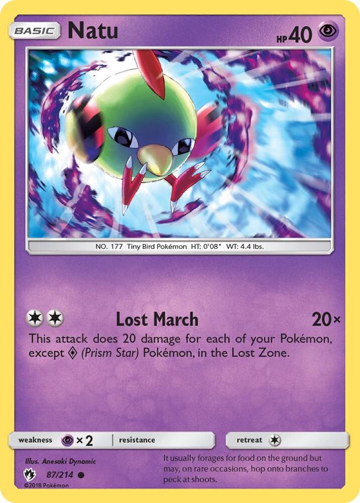 Natu [SM - Lost Thunder] 87/214