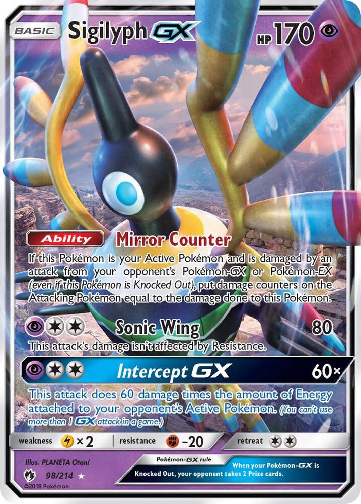Sigilyph GX [SM - Lost Thunder] 98/214
