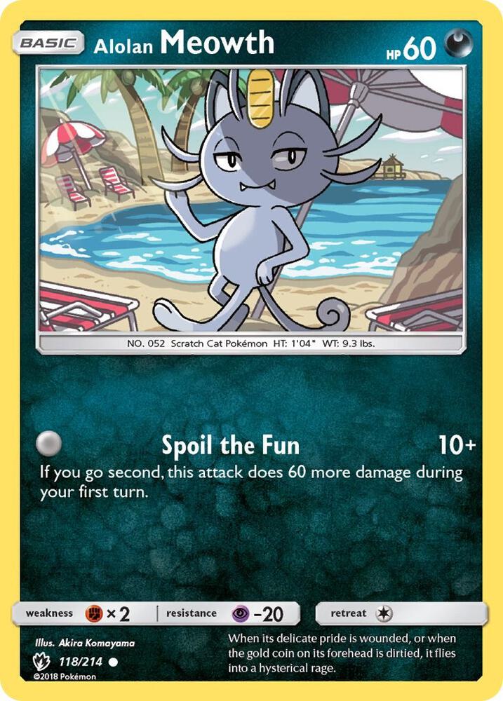 Alolan Meowth [SM - Lost Thunder] 118/214