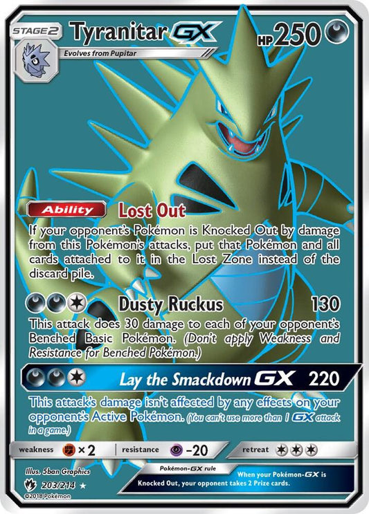 Tyranitar GX (Full Art) [SM - Lost Thunder] 203/214