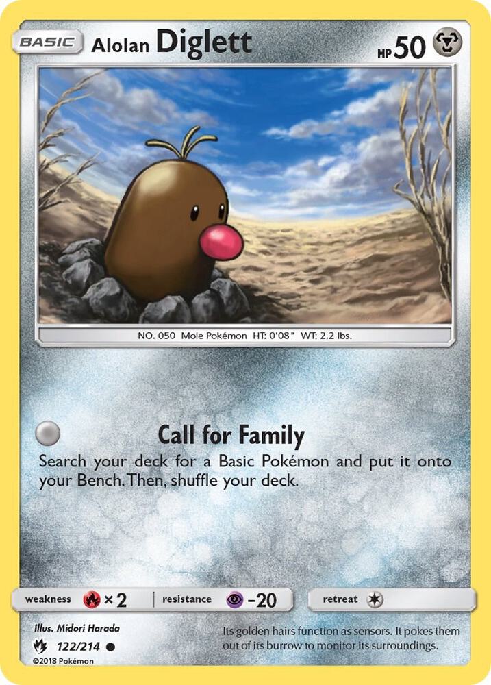 Alolan Diglett [SM - Lost Thunder] 122/214