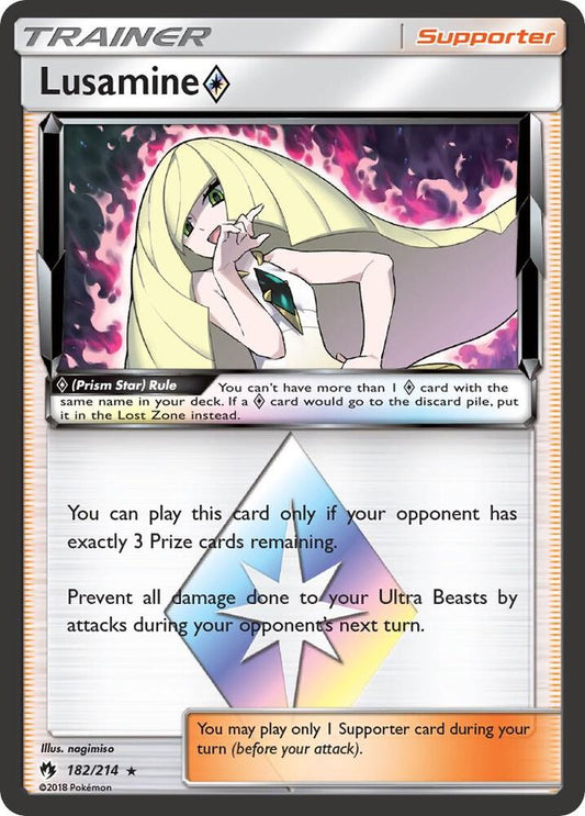 Lusamine Prism Star [SM - Lost Thunder] 182/214