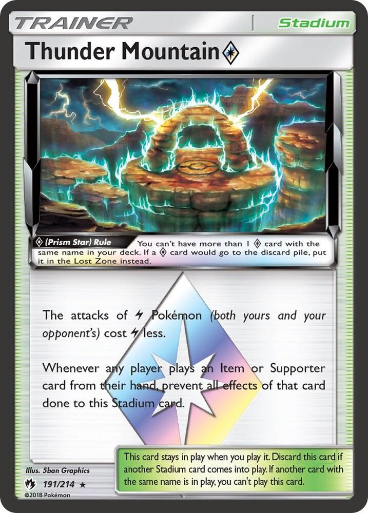 Thunder Mountain Prism Star [SM - Lost Thunder] 191/214