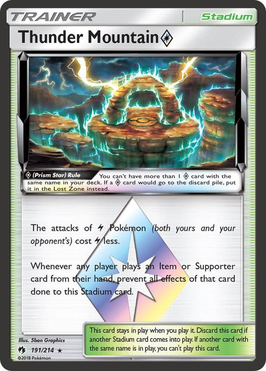 Thunder Mountain Prism Star [SM - Lost Thunder] 191/214