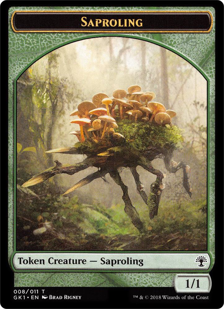 Saproling // Voja Double-Sided Token [Guilds of Ravnica: Guild Kits] 8 // 11