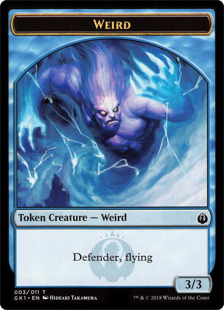 Weird // Goblin Double-Sided Token [Guilds of Ravnica: Guild Kits] 3 // 4