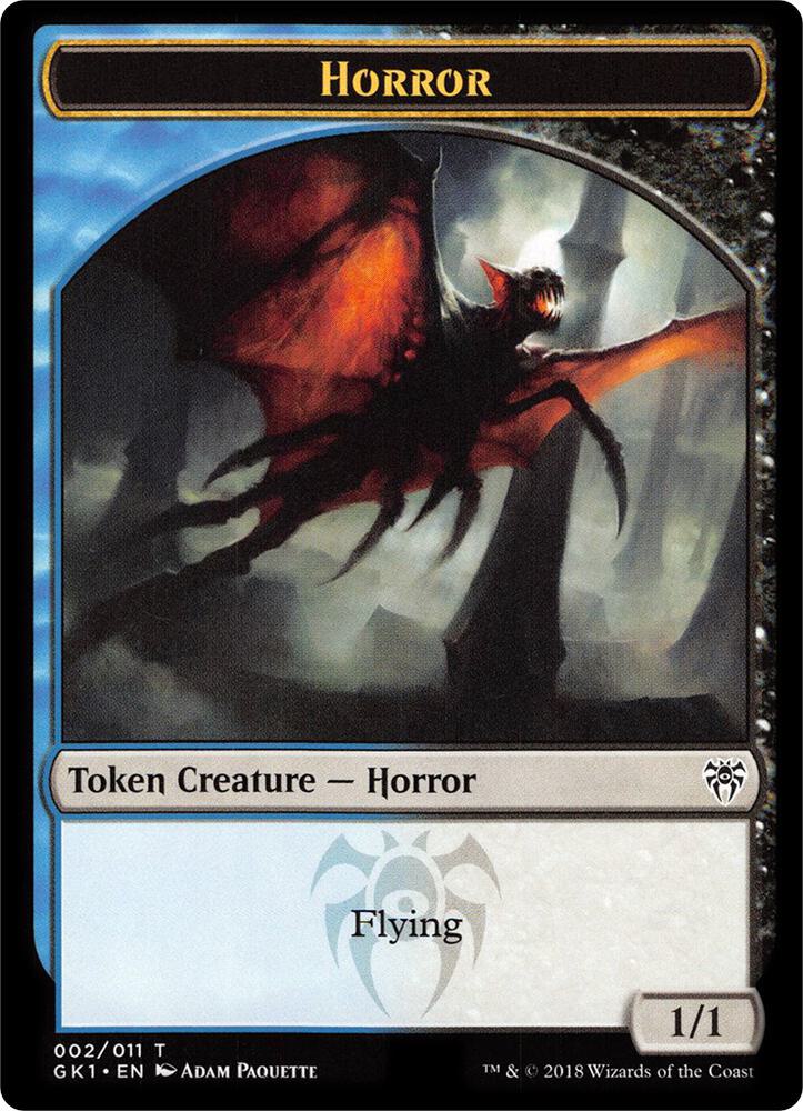Horror // Copy Double-Sided Token [Guilds of Ravnica: Guild Kits] 2 // 1