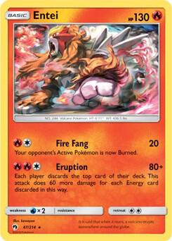 Entei - 47/214 (SM Lost Thunder) [Deck Exclusives] 047/214