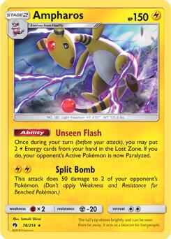 Ampharos - 78/214 (SM Lost Thunder) [Deck Exclusives] 078/214